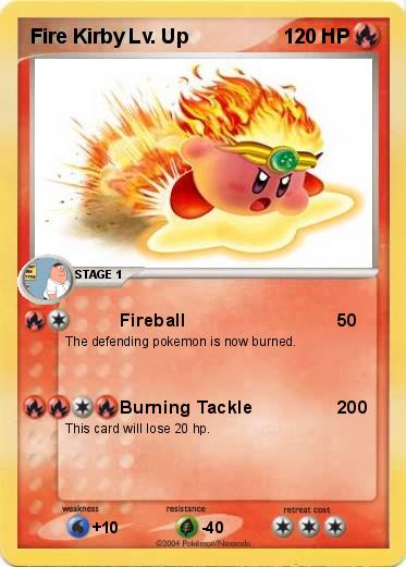 Pokemon Fire Kirby Lv. Up