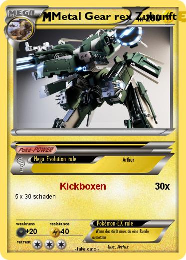 Pokemon Metal Gear rex Zukunft