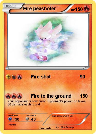 Pokemon Fire peashoter