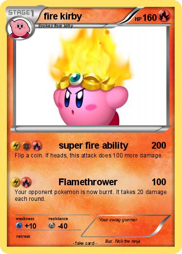 Pokemon fire kirby