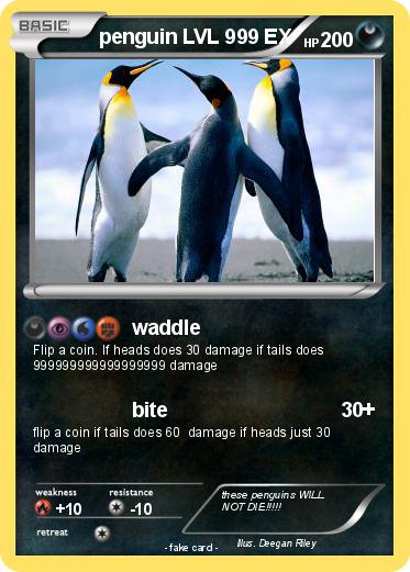 Pokemon penguin LVL 999 EX