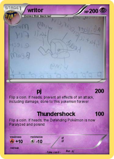 Pokemon writor