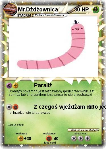 Pokemon Mr.Dżdżownica