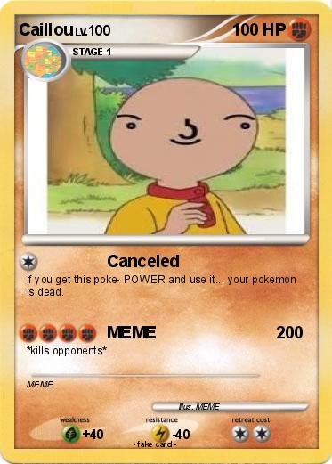 Pokemon Caillou