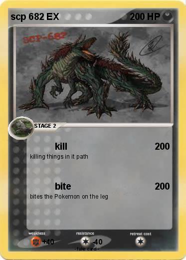 Pokemon scp 682 EX