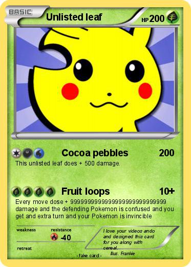 Pokemon Unlisted leaf