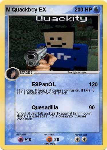 Pokemon M Quackboy EX