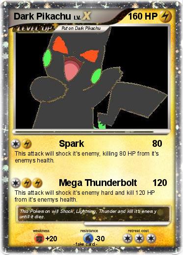 Pokemon Dark Pikachu
