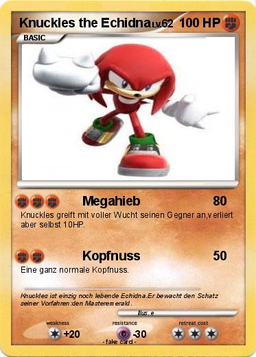 Pokemon Knuckles the Echidna