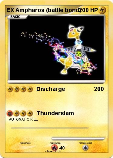Pokemon EX Ampharos (battle bond)