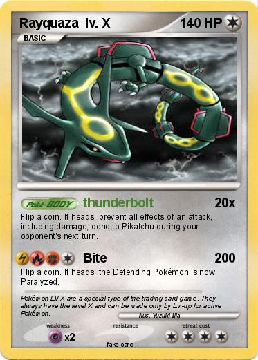 Pokemon Rayquaza  lv. X