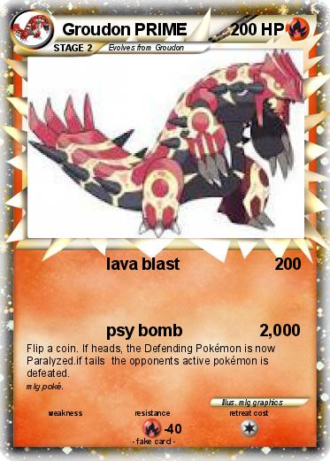 Pokemon Groudon PRIME