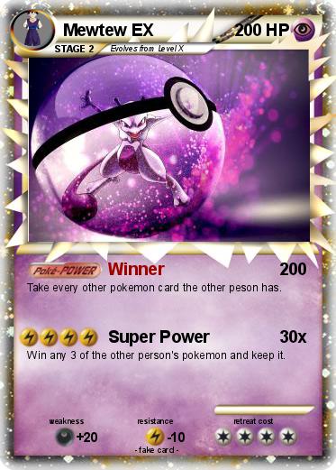 Pokemon Mewtew EX