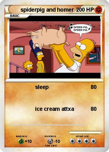 Pokemon spiderpig and homer