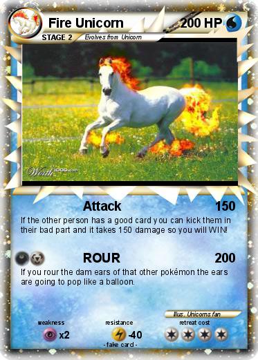 Pokemon Fire Unicorn