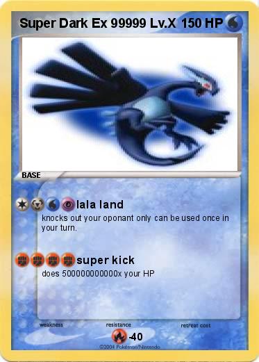 Pokemon Super Dark Ex 99999 Lv.X 