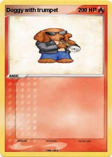 Pokemon Doggy with trumpet