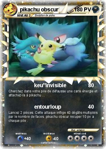 Pokemon pikachu obscur