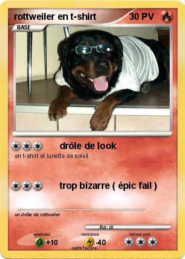 Pokemon rottweiler en t-shirt