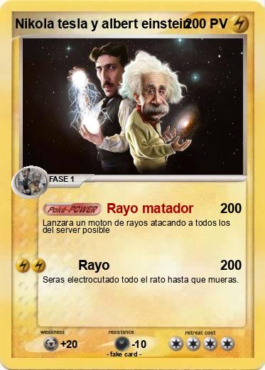 Pokemon Nikola tesla y albert einstein