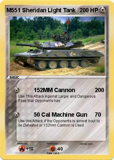 Pokemon M551 Sheridan Light Tank