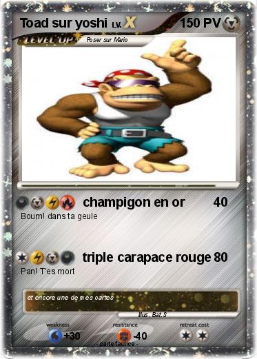 Pokemon Toad sur yoshi