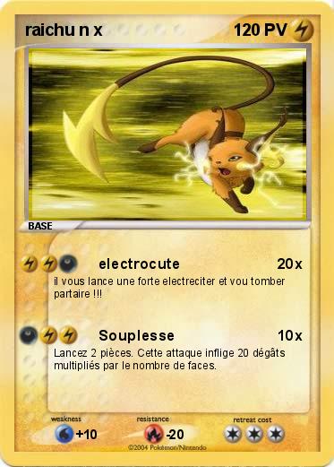 Pokemon raichu n x