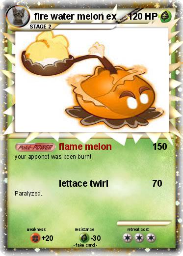 Pokemon fire water melon ex