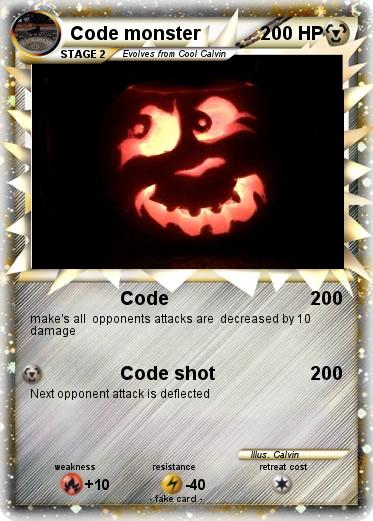 Pokemon Code monster