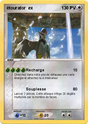Pokemon étourator  ex