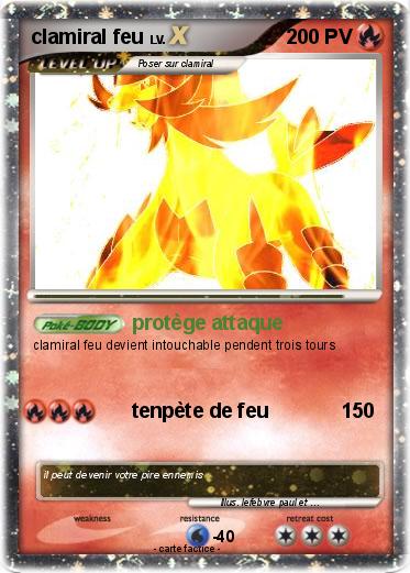 Pokemon clamiral feu