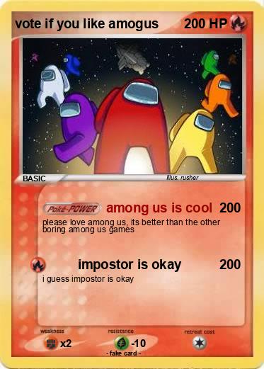 Pokemon vote if you like amogus