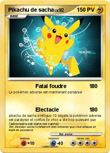 Pokemon Pikachu de sacha