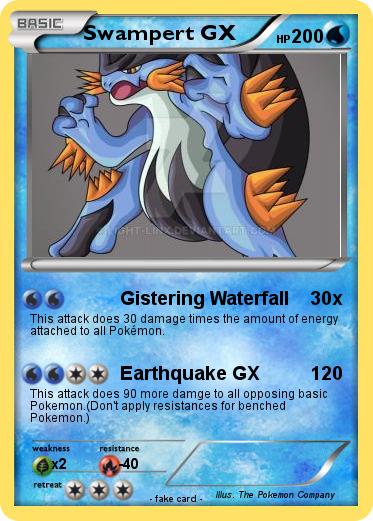 Pokemon Swampert GX