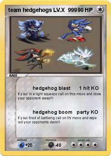Pokemon team hedgehogs LV.X  999