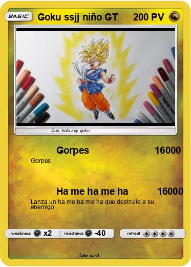 Pokemon Goku ssjj niño GT
