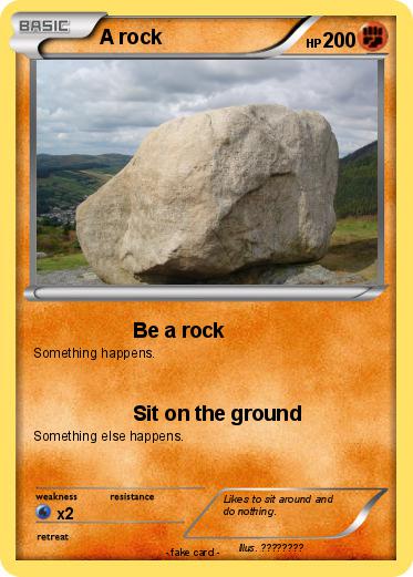 Pokemon A rock