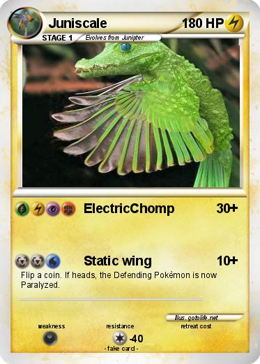 Pokémon Juniscale - ElectricChomp - My Pokemon Card