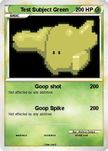 Pokemon Test Subject Green