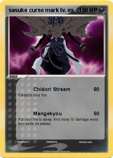 Pokemon sasuke curse mark lv. ex