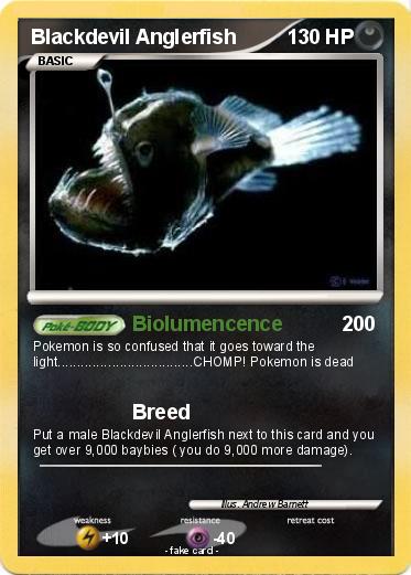Pokemon Blackdevil Anglerfish