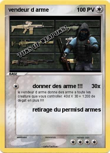 Pokemon vendeur d arme
