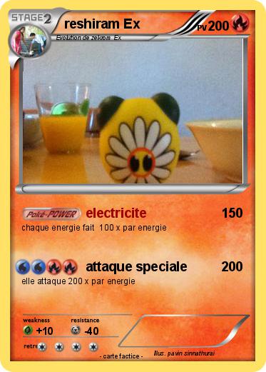 Pokemon reshiram Ex