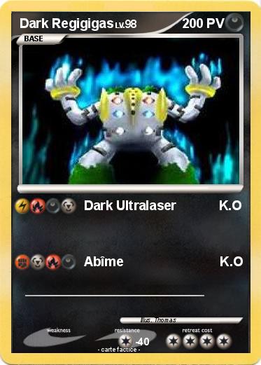 Pokemon Dark Regigigas