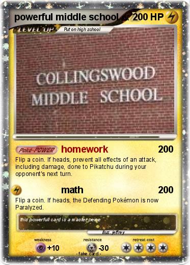 Pokemon powerful middle school