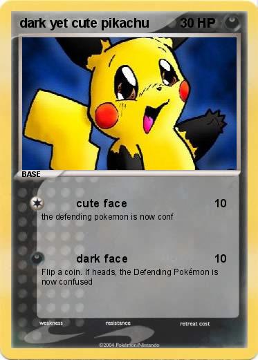 Pokemon dark yet cute pikachu