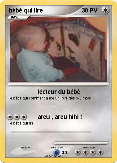 Pokemon bébé qui lire