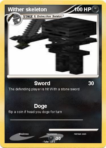 Pokemon Wither skeleton
