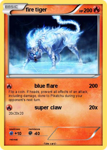Pokemon fire tiger