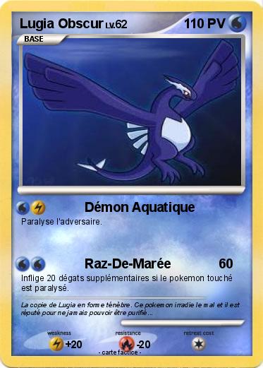 Pokemon Lugia Obscur